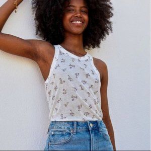 Brock collection x H&M airy tank top floral